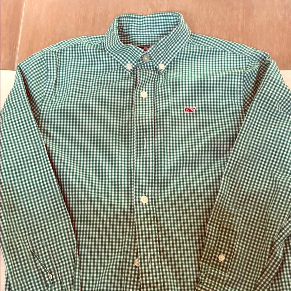 Vineyard Vines Classic Whale Button Down Sz 8-10